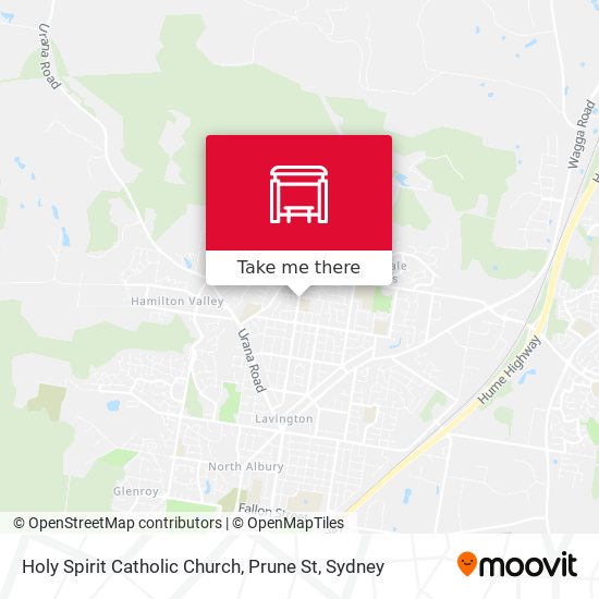 Holy Spirit Catholic Church, Prune St map