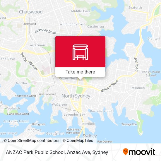 ANZAC Park Public School, Anzac Ave map