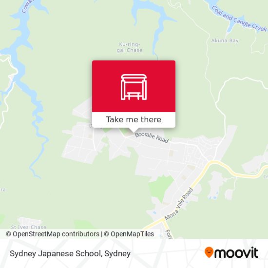 Sydney Japanese School map