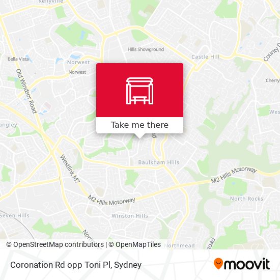 Coronation Rd opp Toni Pl map
