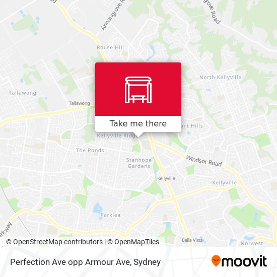 Perfection Ave opp Armour Ave map
