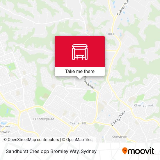 Sandhurst Cres opp Bromley Way map