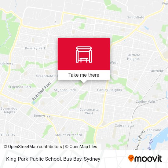 King Park Public School, Bus Bay map