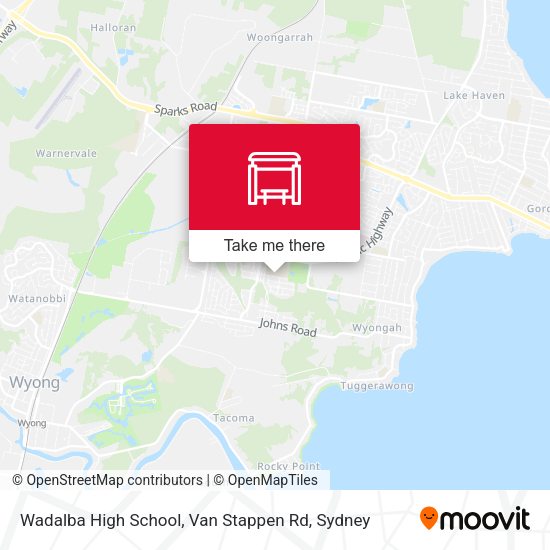 Wadalba High School, Van Stappen Rd map