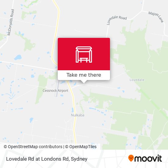 Lovedale Rd at Londons Rd map