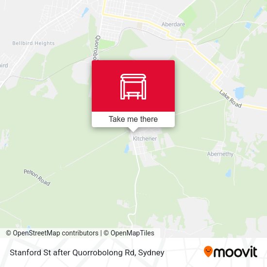 Stanford St after Quorrobolong Rd map