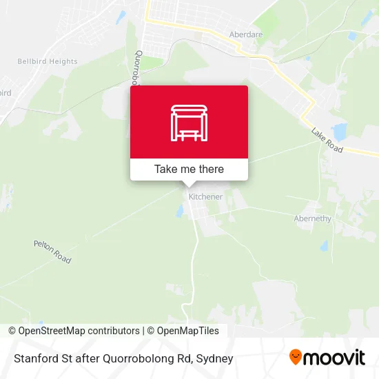 Stanford St after Quorrobolong Rd map