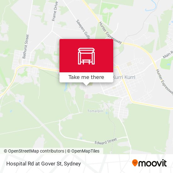 Hospital Rd at Gover St map