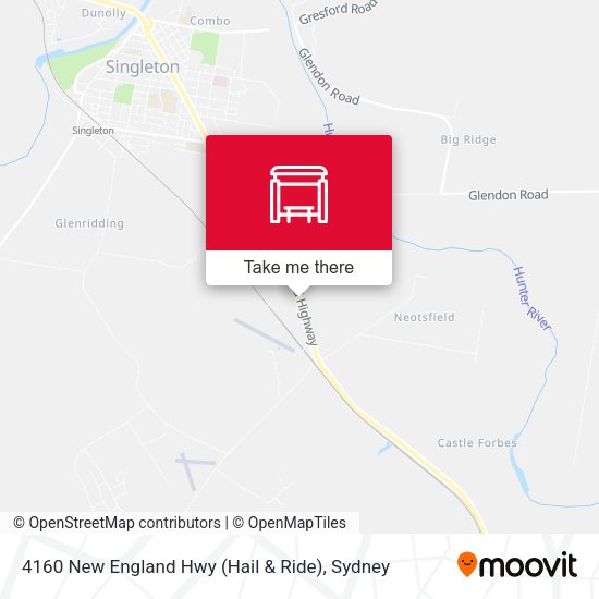 4160 New England Hwy (Hail & Ride) map