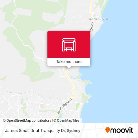 James Small Dr at Tranquility Dr map