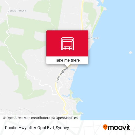 Pacific Hwy after Opal Bvd map