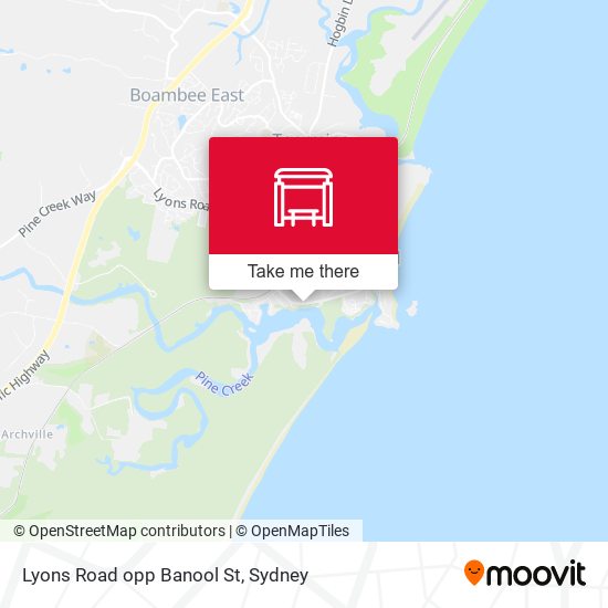 Lyons Road opp Banool St map