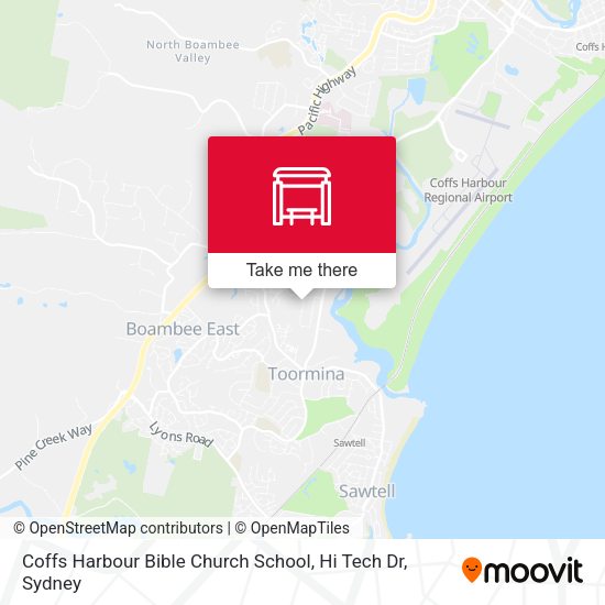 Coffs Harbour Bible Church School, Hi Tech Dr map