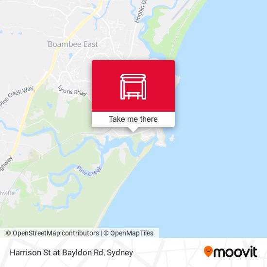 Harrison St at Bayldon Rd map
