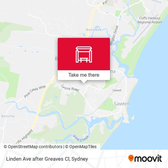 Linden Ave after Greaves Cl map