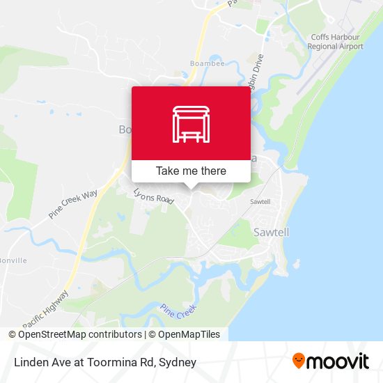 Linden Ave at Toormina Rd map
