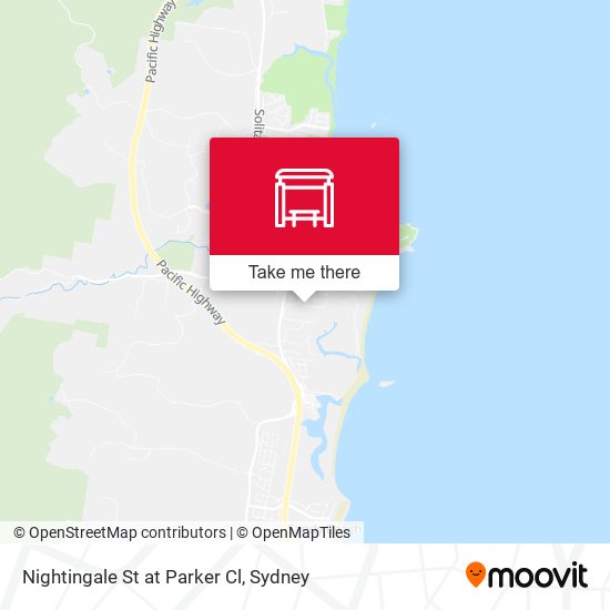 Nightingale St at Parker Cl map