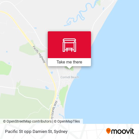 Pacific St opp Damien St map