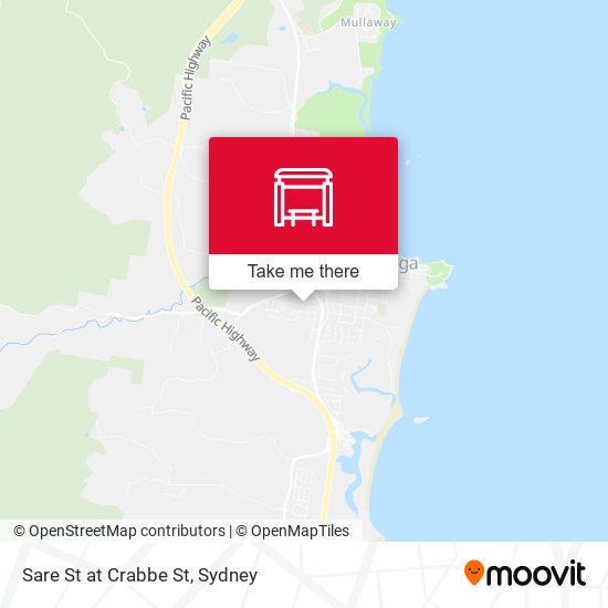 Sare St at Crabbe St map