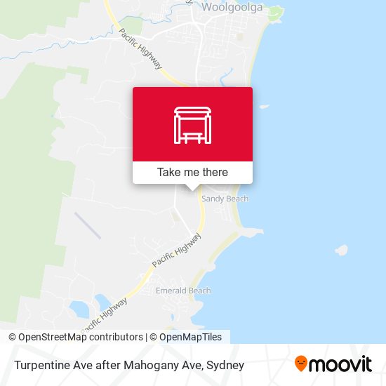 Turpentine Ave after Mahogany Ave map