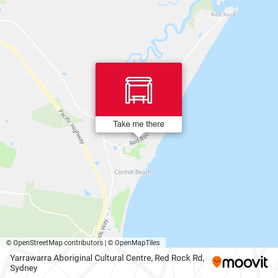 Yarrawarra Aboriginal Cultural Centre, Red Rock Rd map