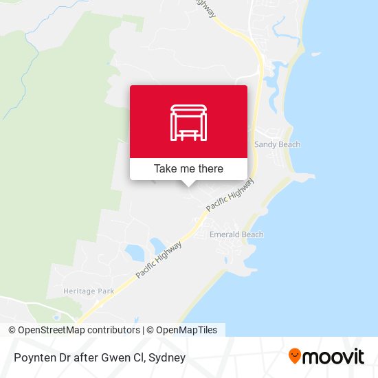 Poynten Dr after Gwen Cl map