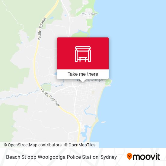 Beach St opp Woolgoolga Police Station map