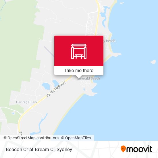 Beacon Cr at Bream Cl map