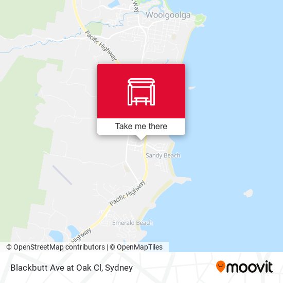 Blackbutt Ave at Oak Cl map