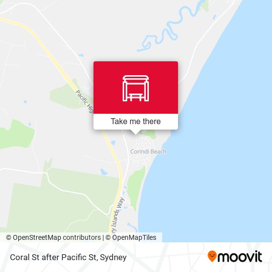 Coral St after Pacific St map