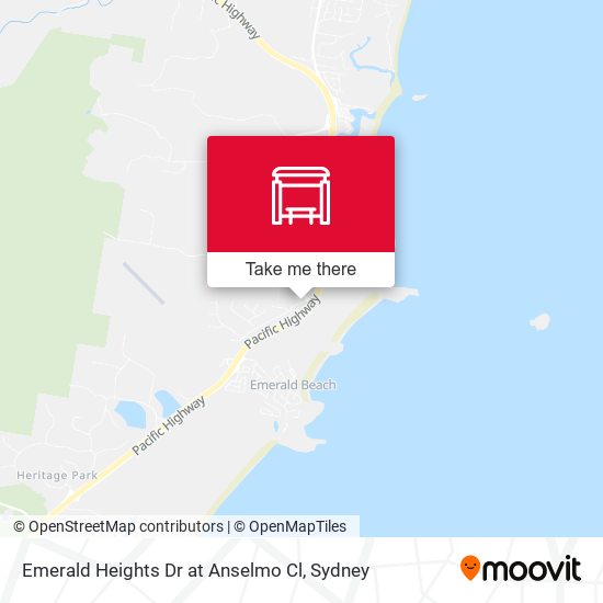 Emerald Heights Dr at Anselmo Cl map