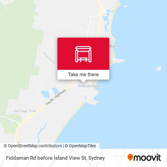 Fiddaman Rd before Island View St map
