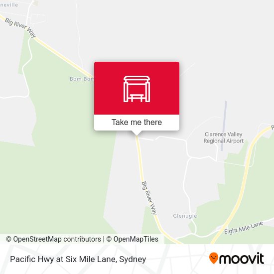 Pacific Hwy at Six Mile Lane map