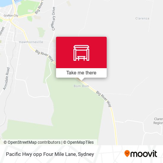 Pacific Hwy opp Four Mile Lane map