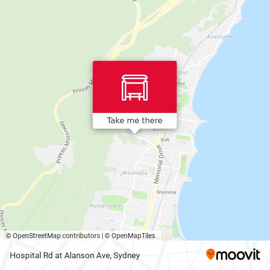 Hospital Rd at Alanson Ave map