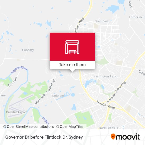 Governor Dr before Flintlock Dr map