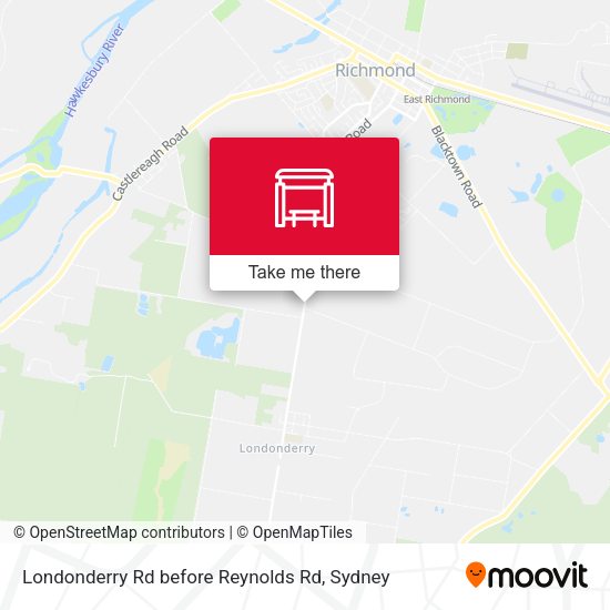 Londonderry Rd before Reynolds Rd map