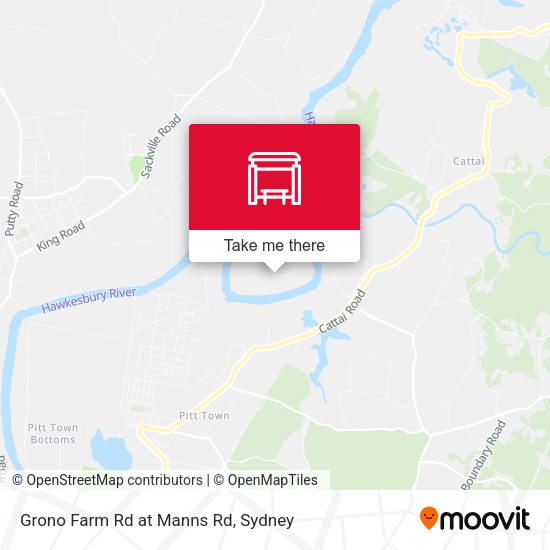 Grono Farm Rd at Manns Rd map
