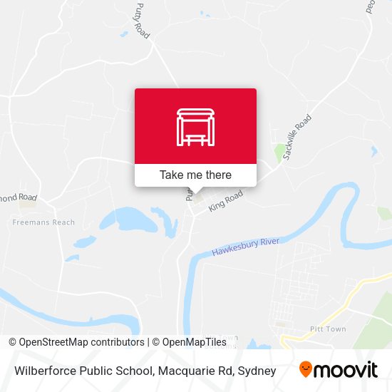 Wilberforce Public School, Macquarie Rd map