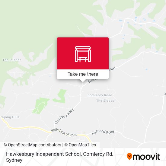 Hawkesbury Independent School, Comleroy Rd map