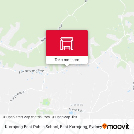 Kurrajong East Public School, East Kurrajong map