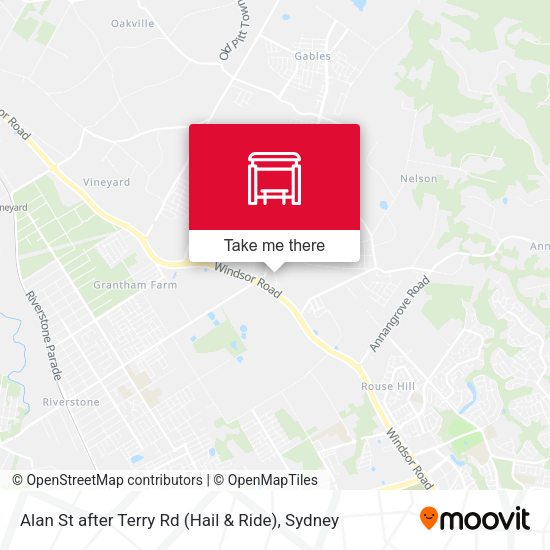 Alan St after Terry Rd (Hail & Ride) map