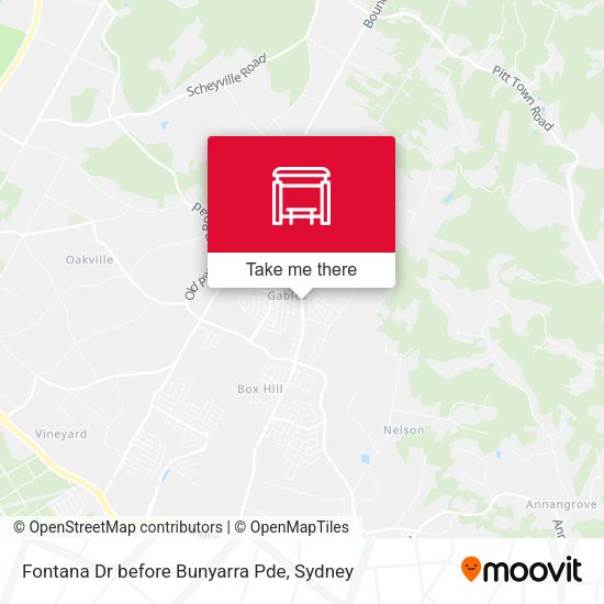 Fontana Dr before Bunyarra Pde map