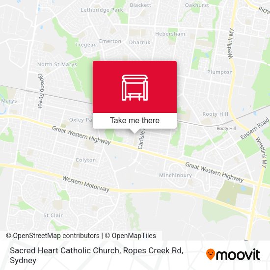 Sacred Heart Catholic Church, Ropes Creek Rd map