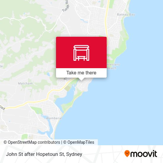 John St after Hopetoun St map