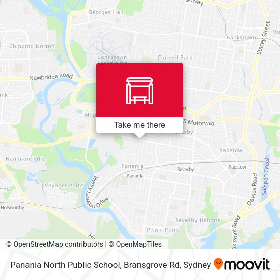 Panania North Public School, Bransgrove Rd map