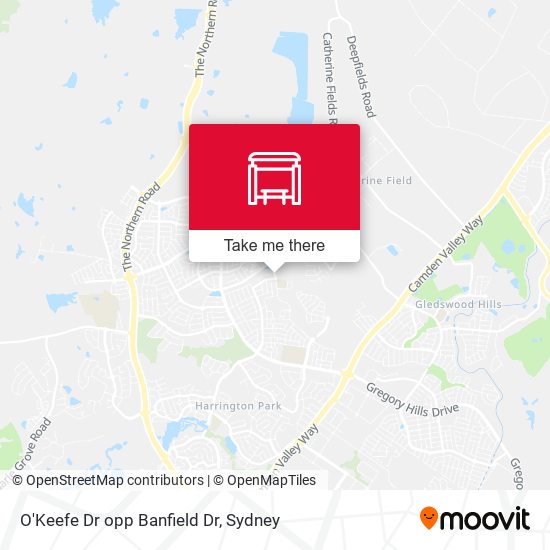 O'Keefe Dr opp Banfield Dr map