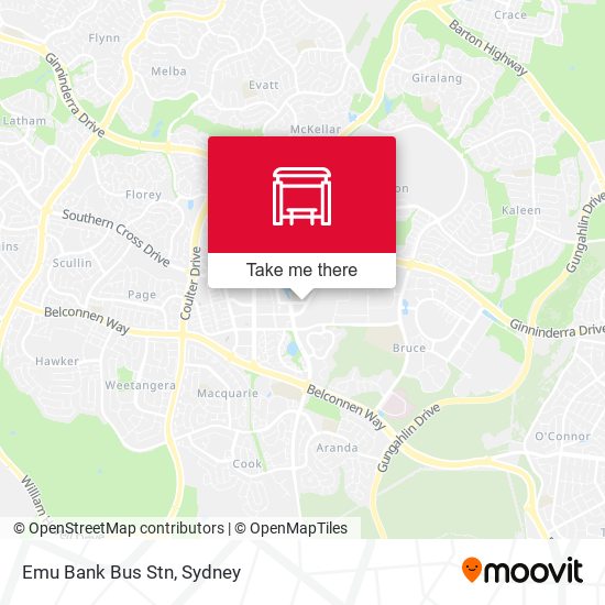 Emu Bank Bus Stn map