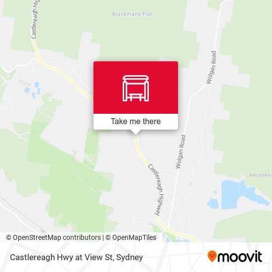 Castlereagh Hwy at View St map