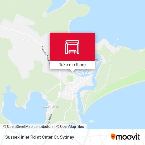 Sussex Inlet Rd at Cater Cr map